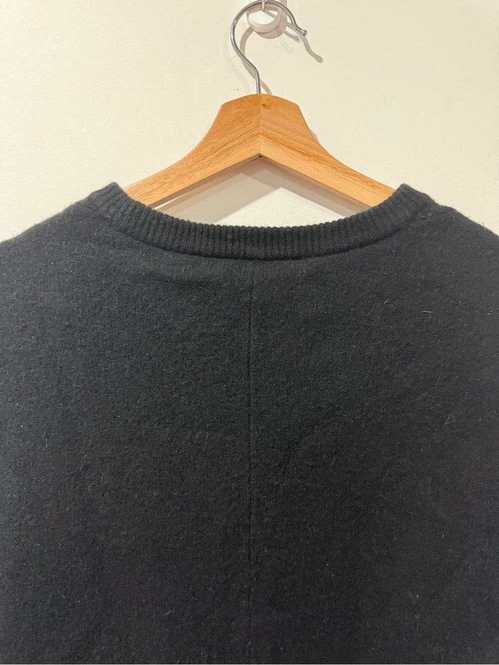 Sandro Paris Black Oversized Knit Poncho Sweater One Size - Picture 4 of 8